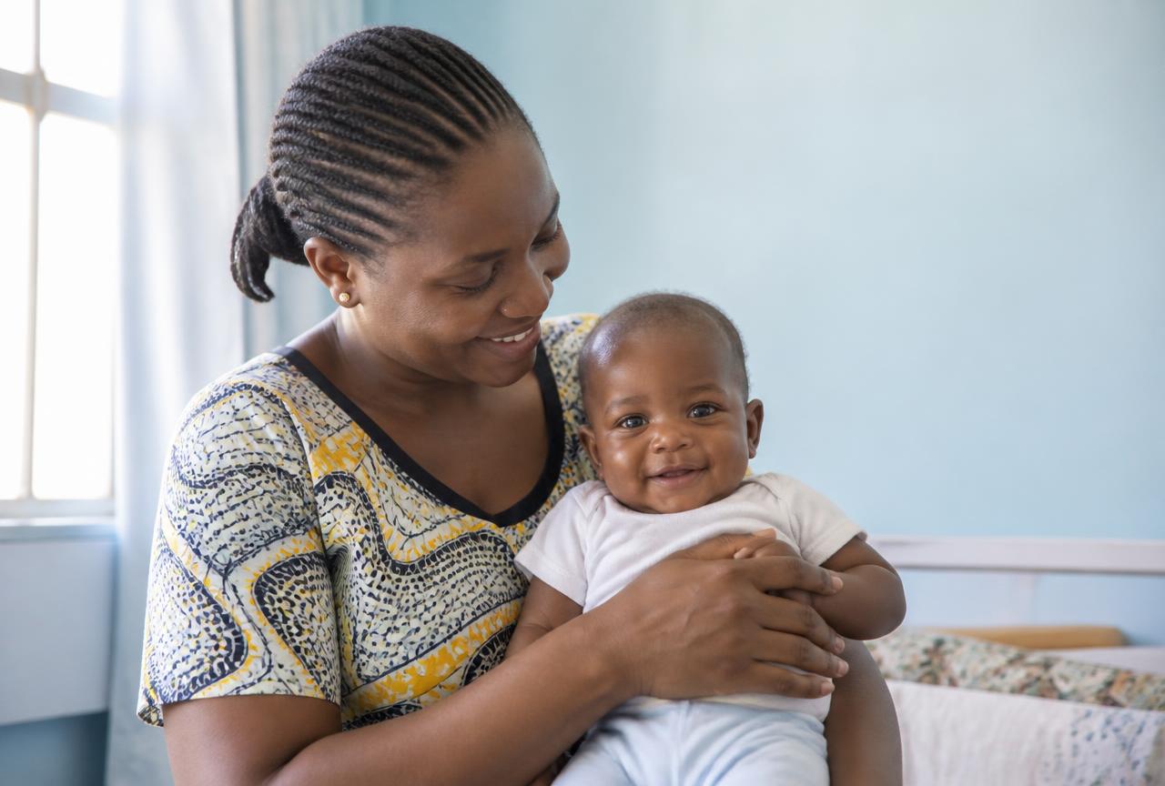 Parent and child together in a calm home setting